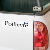Pierre Poilievre Official Canadian Flag  Bumper Sticker (On Truck)