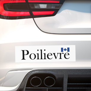 Pierre Poilievre Official Canadian Flag  Bumper Sticker