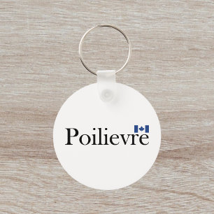 Pierre Poilievre Official Canadian Flag  Keychain