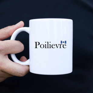 Pierre Poilievre Official Canadian Flag  Two-Tone Coffee Mug