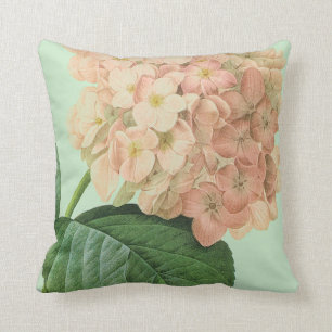 Pierre Redoute Hydrangea Flower Throw Pillow