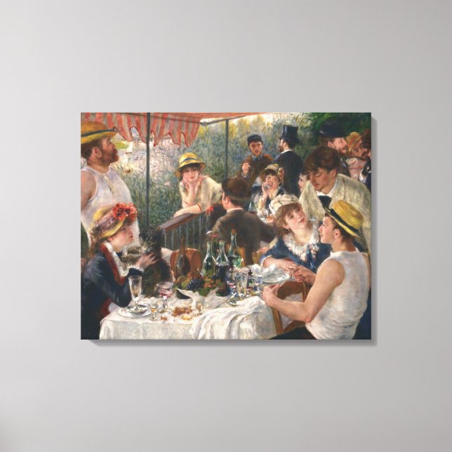 PIERRE RENOIR - Luncheon of the Boating Party 1881 Canvas Print (Front)