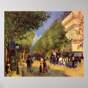 Pierre Renoir - The big boulevards Poster
