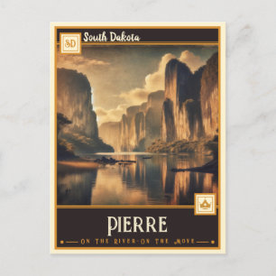 Pierre, South Dakota   Vintage Postcard