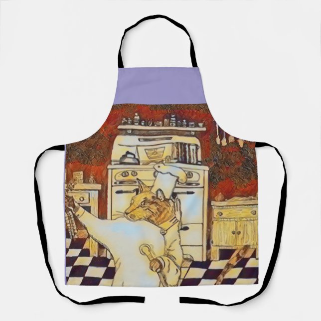 Pierre The Cat 🐈‍⬛ Chef 🧑‍🍳  Apron (Front)
