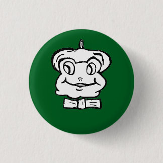 Pierre the Frog on green background the  1 Inch Round Button
