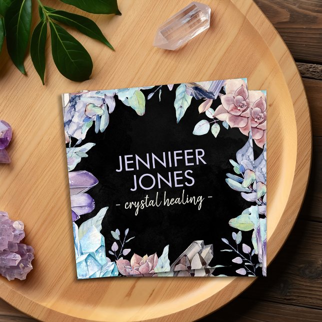 Pierres d'aquarelle - cristaux carte de visite (Créateur téléchargé)