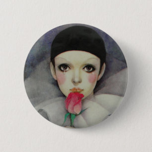 Pierrot 1980s Button