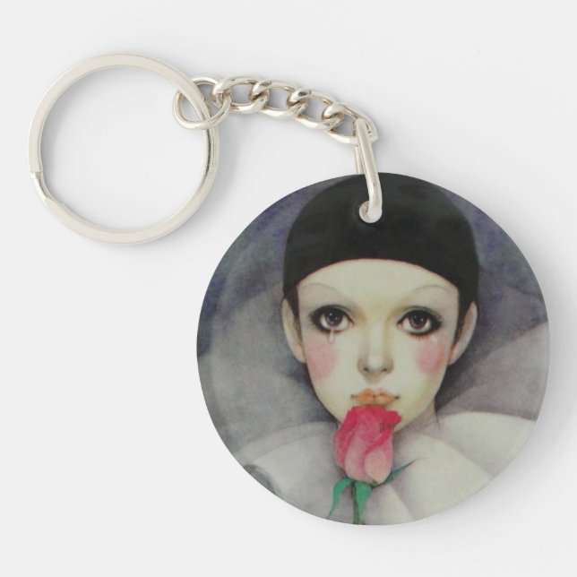 Pierrot 1980s keychain (Front)