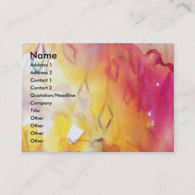 PIERROT AND ARLECCHINA /Music,Decor,Theatre Artist Business Card (Front)