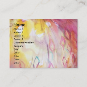 PIERROT AND ARLECCHINA /Music,Decor,Theatre Artist Business Card