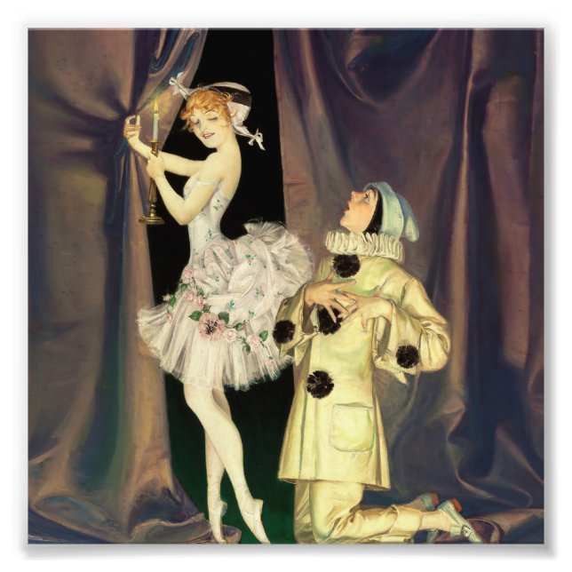 “Pierrot and Columbine” by FX Leyendecker Photo Print (Front)