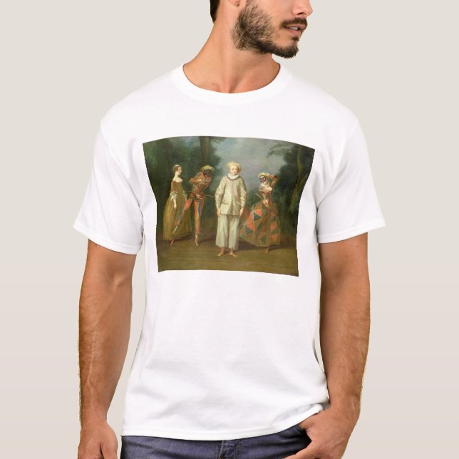 Pierrot and Harlequin T-Shirt (Front)
