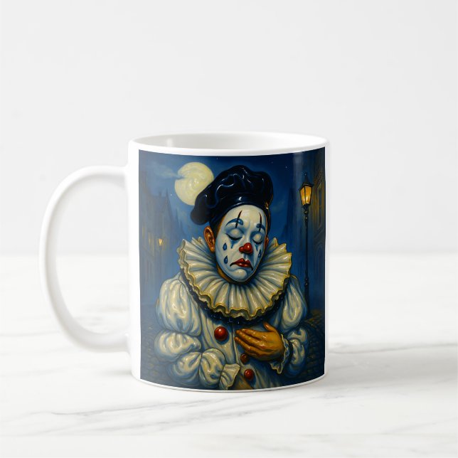 Pierrot Clown Coffee Mug (Left)