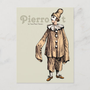 Pierrot par Hans Peter Hansen CC0733 Carte postale
