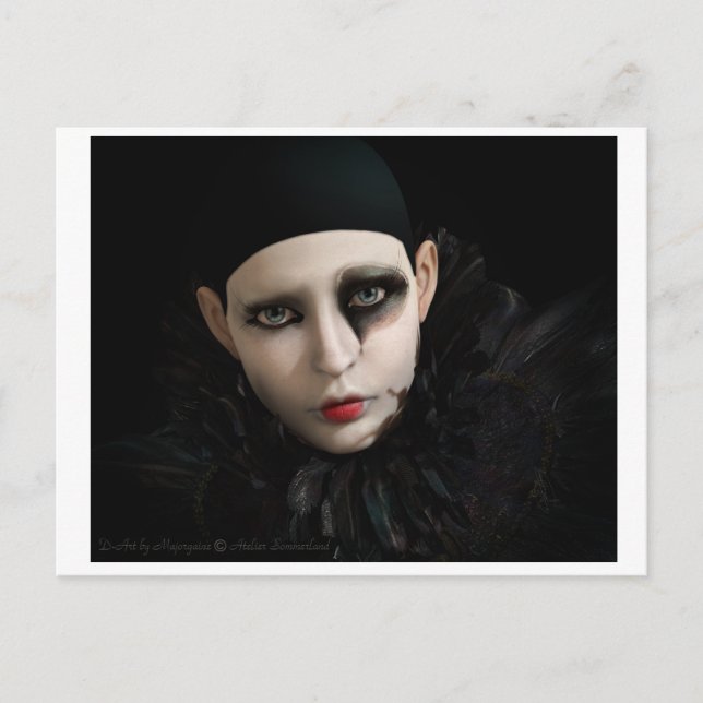 Pierrot Postcard (Front)