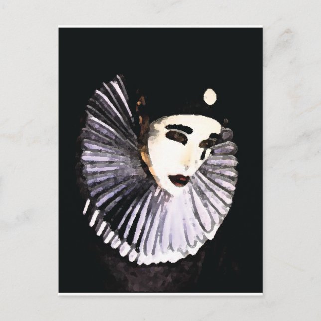Pierrot Postcard (Front)