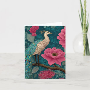Pierrot vibrant et motif floral rose