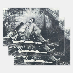 Pierrot's Repast Wrapping Paper Sheet