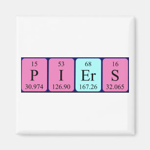 Piers periodic table name magnet
