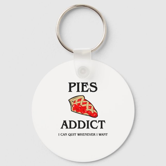Pies Addict Keychain (Front)