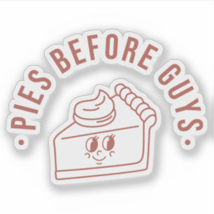 Pies Before Guys FALL Custom-Cut Vinyl 