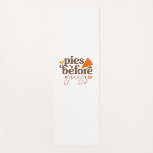 Pies Before Guys Girls Kids Toddler Thanksgiving  Yoga Mat