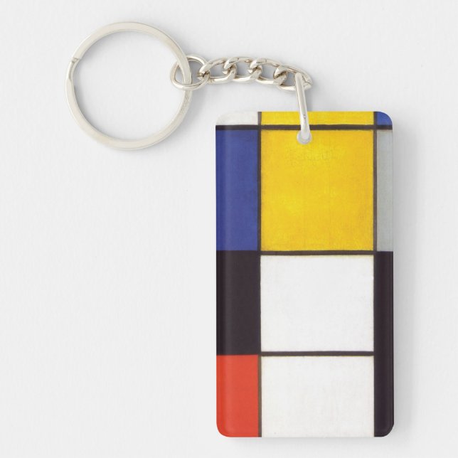 Piet Mondrian-1306 Keychain (Front)