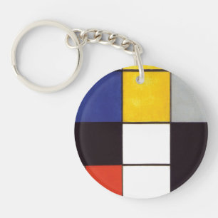 Piet Mondrian-1306 Keychain