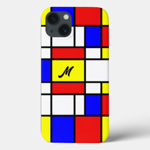 Piet Mondrian Art Style Modern Bright Colourful iPhone 13 Case