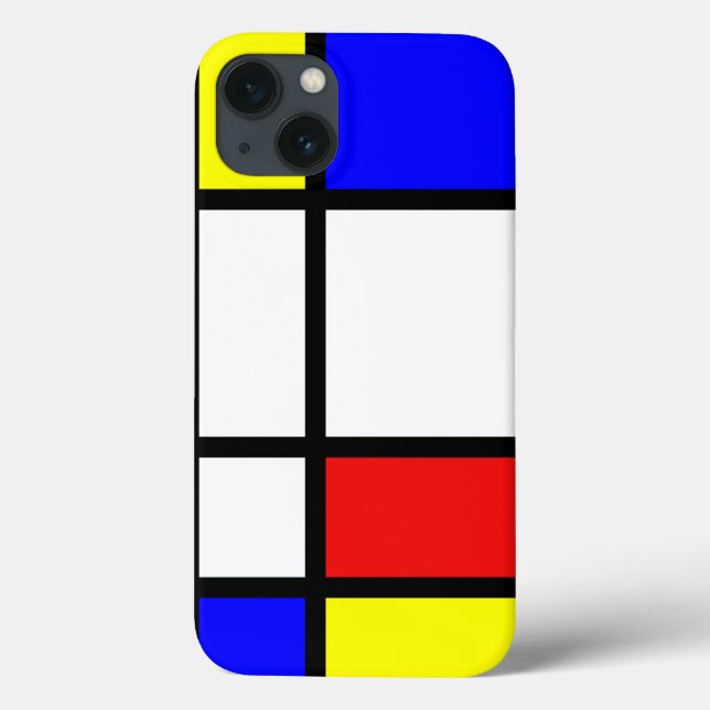 Piet Mondrian Art Style Modern Bright Colours Case-Mate iPhone Case (Back)