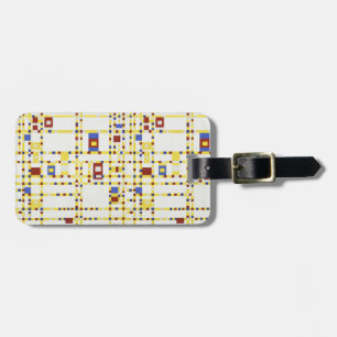 Piet Mondrian Broadway Boogie Woogie Abstract Art Luggage Tag