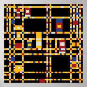 Piet Mondrian - Broadway Boogie Woogie Modern Art Poster