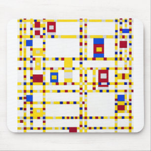 Piet Mondrian Broadway Boogie Woogie Mouse Pad