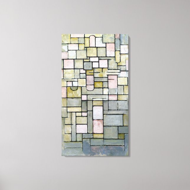 Piet Mondrian Composition 8 Canvas Print (Front)