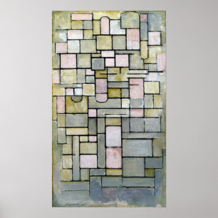 Piet Mondrian Composition 8 Poster