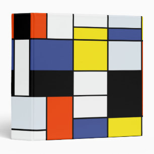 Piet Mondrian Composition A - Abstract Modern Art Binder