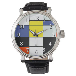 Piet Mondrian Composition A - Abstract Modern Art Watch