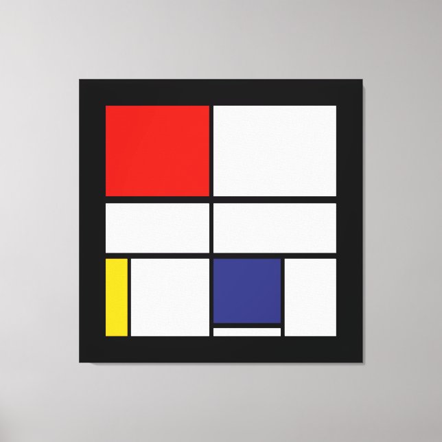 Piet Mondrian, Composition C Canvas Print (Front)