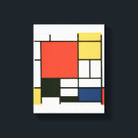 Piet Mondrian - Composition Canvas Print<br><div class="desc">Piet Mondrian - Composition with Red, Yellow, Blue and Black</div>