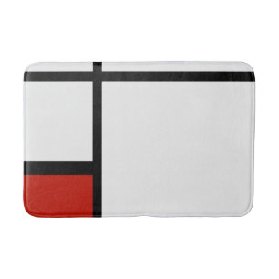 Piet Mondrian - Composition Geometric Abstract  Bath Mat