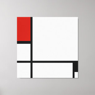 Piet Mondrian - Composition Geometric Abstract Canvas Print