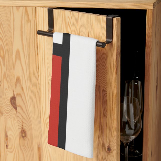 Piet Mondrian - Composition Geometric Abstract  Kitchen Towel (Thirds Fold)