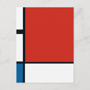 Piet Mondrian - Composition Geometric Abstract Postcard