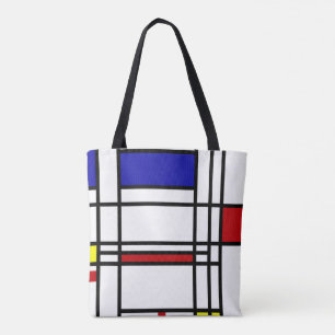 Piet Mondrian , "Composition No.10" Tote Bag