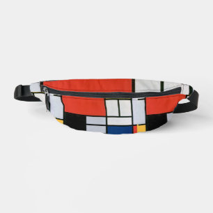 Piet Mondrian Composition Red Yellow Blue Print Fanny Pack