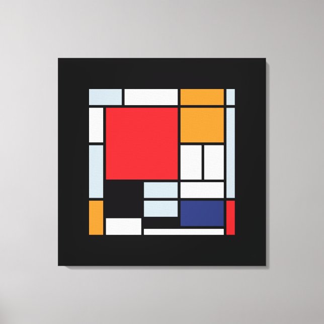 Piet Mondrian - Composition with Large Red Plane Canvas Print (Front)