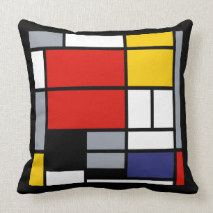Piet Mondrian, Composition with Large Red Plane Throw Pillow