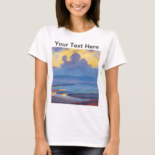 Piet Mondrian Famous Painting By the Sea Custom T-Shirt
