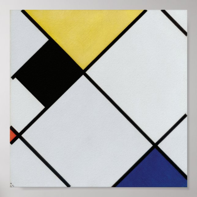 Piet Mondrian Lozenge Composition Painting Poster (Front)